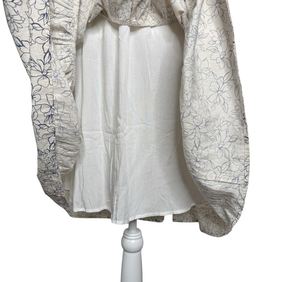 Rag &‎ Bone Calista Dress S Babydoll Midi Tiered Henley Lined Cottage Prairie - Picture 5 of 8